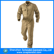 Wholesale Working Garment Workwear Coverall Khaki Mechanic Overalls